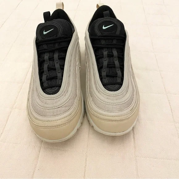 Nike Air Max 97 Black and Cream Shoes - Picture 2 of 9